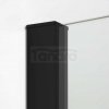 NEW TRENDY - Kabina ścianka walk-in NEW MODUS BLACK 120cm EXK-0068